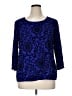 Chico's Blue 3/4 Sleeve Top Size XL - photo 1