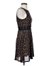 Aqua 100% Polyester Animal Print Brown Cocktail Dress Size S - photo 4