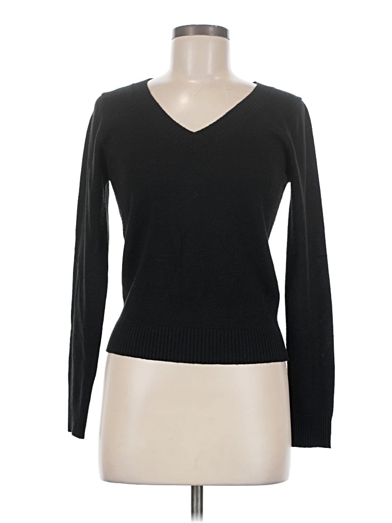 Pre-owned Active Basic Pullover Sweater In Black