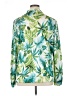 Blair 100% Polyester Tropical Green Long Sleeve Blouse Size XL - photo 2