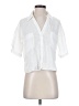 Moa Moa 100% Polyester White Short Sleeve Blouse Size S - photo 1