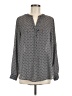 Pleione 100% Polyester Gray Long Sleeve Blouse Size M - photo 1
