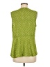 CAbi 100% Polyester Green Sleeveless Blouse Size M - photo 2