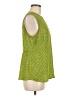 CAbi 100% Polyester Green Sleeveless Blouse Size M - photo 4