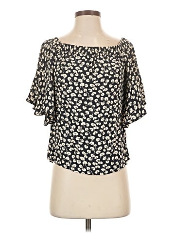 Ganni Short Sleeve Blouse (view 1)