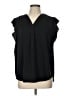 Vince Camuto 100% Polyester Black Sleeveless Blouse Size L - photo 1