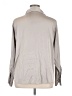 H&M Metallic Silver Long Sleeve Blouse Size XL - photo 2