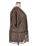 Coldwater Creek 100% Polyester Stripes Brown Romper Size 1X - photo 4
