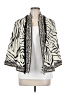 Chico's 100% Linen Animal Print Ivory Jacket Size Med (1) - photo 1