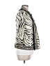 Chico's 100% Linen Animal Print Ivory Jacket Size Med (1) - photo 4