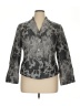 Coldwater Creek Print Gray Blazer Size 16 - photo 1