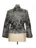 Coldwater Creek Print Gray Blazer Size 16 - photo 2