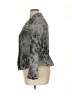 Coldwater Creek Print Gray Blazer Size 16 - photo 5