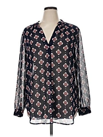 Ann Taylor LOFT Outlet Long Sleeve Blouse (view 1)