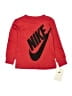 Nike 100% Cotton Red Long Sleeve Top Size 2T - photo 1