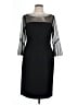 Alex Evenings Black Cocktail Dress Size 10 Petite - photo 1