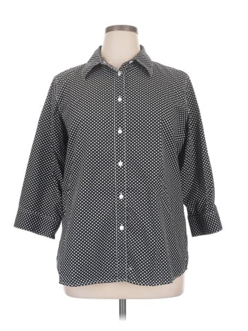 Foxcroft 3/4 Sleeve Button-Down Shirt (view 1)