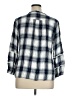 Cato 100% Rayon Plaid Blue 3/4 Sleeve Button-Down Shirt Size XL - photo 2