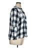 Cato 100% Rayon Plaid Blue 3/4 Sleeve Button-Down Shirt Size XL - photo 4