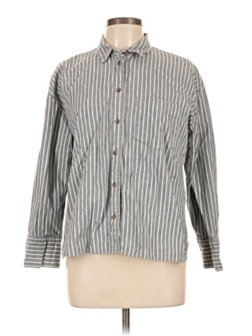 Madewell Flannel Westward Shirt in Stripe (view 1)