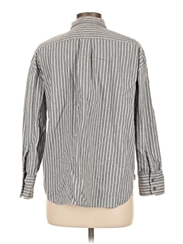 Madewell Flannel Westward Shirt in Stripe (view 2)