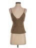 Zara 100% Polyester Brown Sleeveless Top Size XS - photo 1