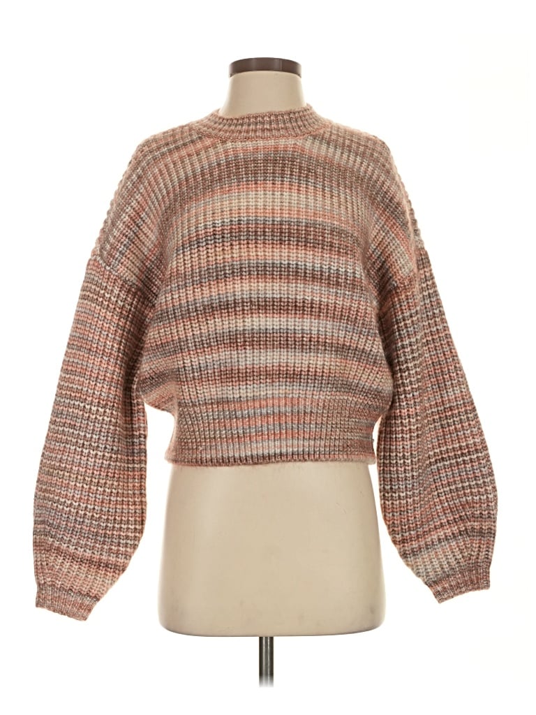 Pre-owned Altar'd State Pullover Sweater In Brown