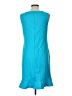 Lands' End Solid Teal Casual Dress Size 10 - photo 2