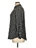 Morgan Taylor 100% Polyester Polka Dots Black Long Sleeve Blouse Size 1X - photo 5