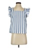 Shein Blue Short Sleeve Top Size 4 - photo 1