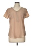 E&M Collection 100% Polyester Tan Short Sleeve Henley Size L - photo 1