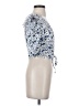 Topshop Blue 3/4 Sleeve Blouse Size 4 - photo 4