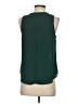 Lily White 100% Polyester Green Sleeveless Blouse Size S - photo 2