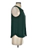 Lily White 100% Polyester Green Sleeveless Blouse Size S - photo 4