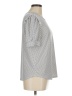 Adrianna Papell Silver Short Sleeve Top Size M - photo 4