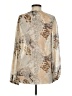 BCBGMAXAZRIA Animal Print Tan Long Sleeve Blouse Size S - photo 2