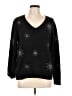 Ann Taylor LOFT Stars Black Pullover Sweater Size L - photo 1