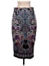 ECI Paisley Black Blue Formal Skirt Size M - photo 2