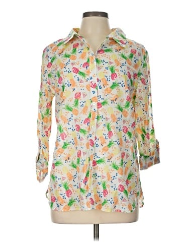 Talbots Outlet 3/4 Sleeve Button-Down Shirt (view 1)