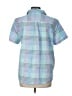 L.L.Bean 100% Cotton Blue Short Sleeve Blouse Size L - photo 2