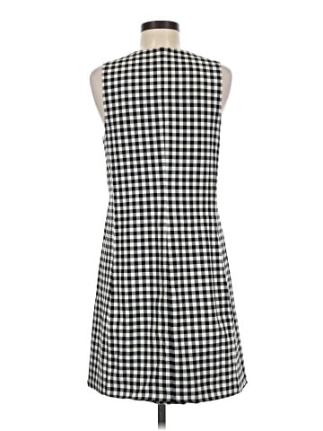 Madewell V-Neck Mini Vest Dress in Gingham (view 2)