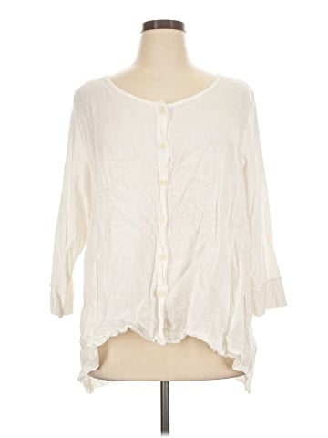 Flax 3/4 Sleeve Blouse (view 1)
