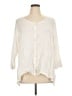 Flax 100% Linen Ivory 3/4 Sleeve Blouse Size 14 (L) - photo 1