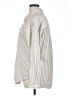 Maurices 100% Polyester Stripes Ivory Long Sleeve Blouse Size XL - photo 5