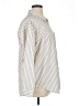Maurices 100% Polyester Stripes Ivory Long Sleeve Blouse Size XL - photo 4