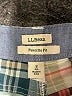 L.L.Bean 100% Cotton Plaid Green Cargo Shorts Size 8 - photo 3