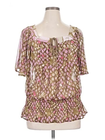 DKNY Jeans Short Sleeve Blouse (view 1)