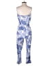 Veronica M. Paisley Blue Jumpsuit Size M - photo 2