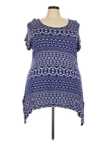 Cable & Gauge Short Sleeve Blouse (view 1)