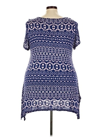 Cable & Gauge Short Sleeve Blouse (view 2)